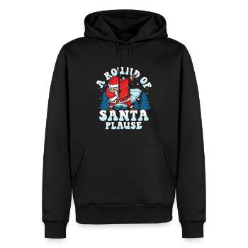 A Round Of Santa Plause für Männer Frauen und - Männer Premium Bio Hoodie - Schwarz - Vorne - Nico (187cm)