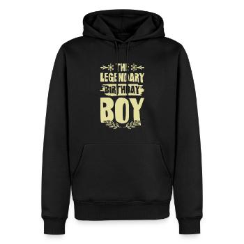 Legendary Birthday Boy - Männer Premium Bio Hoodie - Schwarz - Vorne - Nico (187cm)