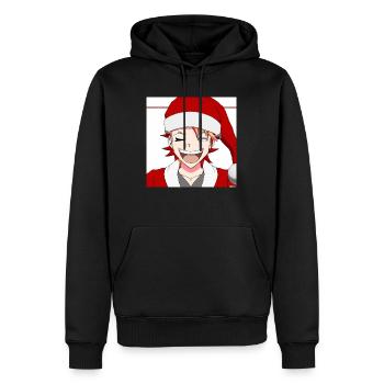 Animechristmas - Männer Premium Bio Hoodie - Schwarz - Vorne - Nico (187cm)