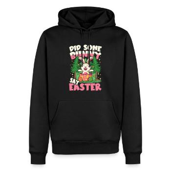 Did Some Say Easter für einen Osterhasen - Männer Premium Bio Hoodie - Schwarz - Vorne - Nico (187cm)