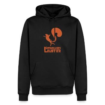 Gefährliches Laubtier Eichhörnchen - Männer Premium Bio Hoodie - Schwarz - Vorne - Nico (187cm)