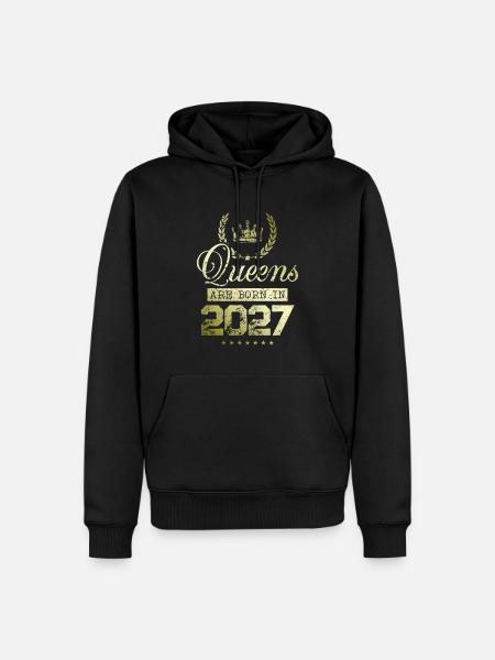 Queens born in 2027 - Men’s Premium Organic Hoodie - black
