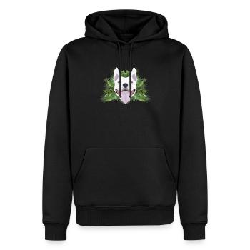 Tropical Bullterrier - Männer Premium Bio Hoodie - Schwarz - Vorne - Nico (187cm)