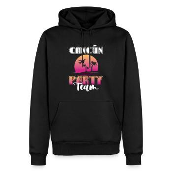 Équipe du parti de Cancun - Sweat à capuche Premium bio Homme - noir - Devant - Nico (187cm)