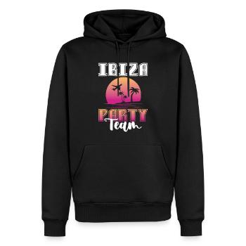 Ibiza Party Team - Männer Premium Bio Hoodie - Schwarz - Vorne - Nico (187cm)