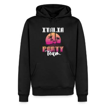 Italia Party Team - Männer Premium Bio Hoodie - Schwarz - Vorne - Nico (187cm)