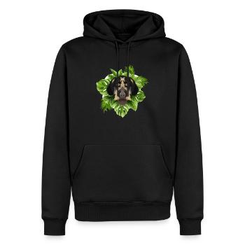 Tropical Deutsch Drahthaar - Männer Premium Bio Hoodie - Schwarz - Vorne - Nico (187cm)