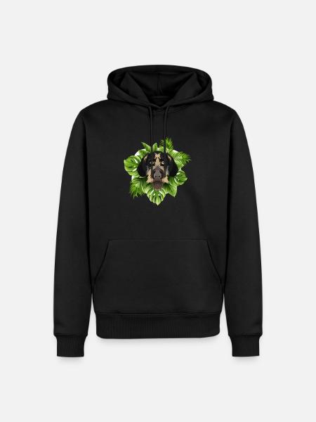 Tropical German Wirehair - Men’s Premium Organic Hoodie - black