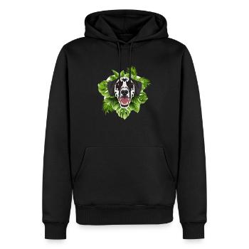 Tropical Dalmatiner - Männer Premium Bio Hoodie - Schwarz - Vorne - Nico (187cm)