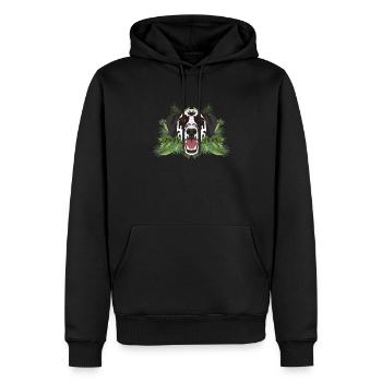 Tropical Dalmatiner - Männer Premium Bio Hoodie - Schwarz - Vorne - Nico (187cm)