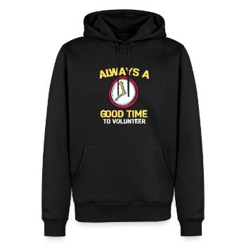 Volunteers Freiwillige Feuerwehr Helfer Retter - Männer Premium Bio Hoodie - Schwarz - Vorne - Nico (187cm)