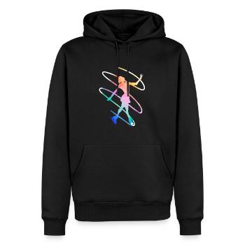 Eiskunstläuferin Eiskunstlaufen Eislauf - Männer Premium Bio Hoodie - Schwarz - Vorne - Nico (187cm)