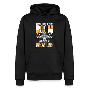 Wanna Come Up To My Room Fencing - Männer Premium Bio Hoodie - Schwarz - Vorne - Nico (187cm)