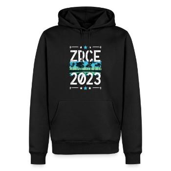 Zrce 2023 - Männer Premium Bio Hoodie - Schwarz - Vorne - Nico (187cm)