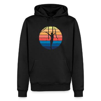 Rhythmische Gymnastik Vintage Tänzerin Turnen - Männer Premium Bio Hoodie - Schwarz - Vorne - Nico (187cm)