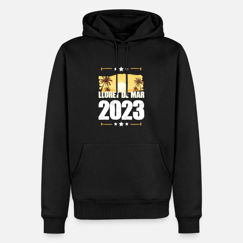Lloret De Mar 2023 - Männer Premium Bio Hoodie - Schwarz