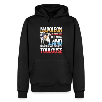 Napoleon Conquered Too Much Land Toulouse - Männer Premium Bio Hoodie - Schwarz - Vorne - Nico (187cm)