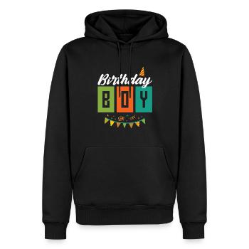 Geburtstags Junge - Männer Premium Bio Hoodie - Schwarz - Vorne - Nico (187cm)