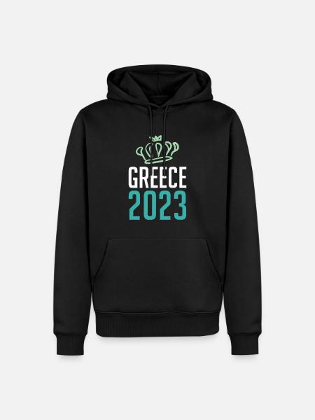 Greece 2023 Krone - Men’s Premium Organic Hoodie - black