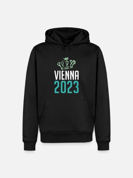Vienna 2023 Wien Krone - Men’s Premium Organic Hoodie - black