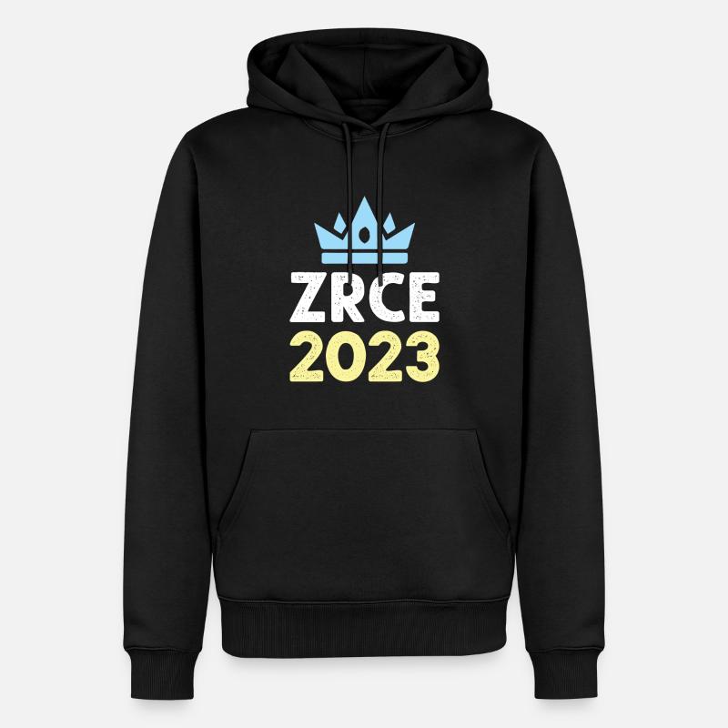 Zrce 2023 Krone - Männer Premium Bio Hoodie - Schwarz