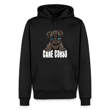 Cane Corso Welpe für einen Cane Corso Besitzer - Männer Premium Bio Hoodie - Schwarz - Vorne - Nico (187cm)