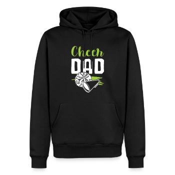 cheerleader papa - Männer Premium Bio Hoodie - Schwarz - Vorne - Nico (187cm)
