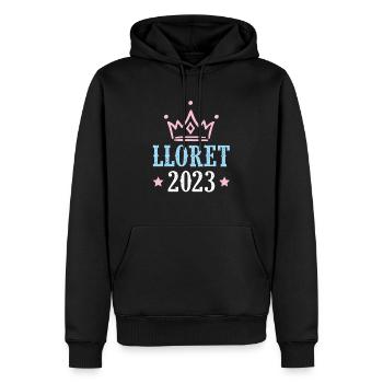 Lloret de Mar 2023 - Sweat à capuche Premium bio Homme - noir - Devant - Nico (187cm)