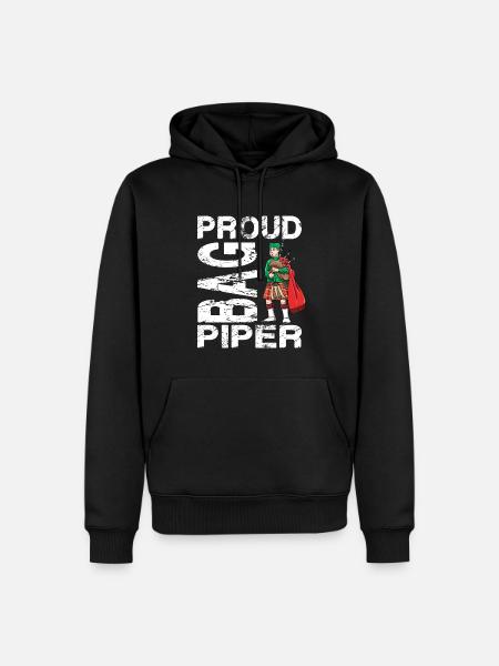 Stolzer Dudelsack - Männer Premium Bio Hoodie - Schwarz