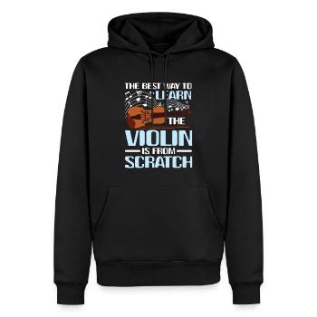 Learn The Violin Is From Scratch - Männer Premium Bio Hoodie - Schwarz - Vorne - Nico (187cm)