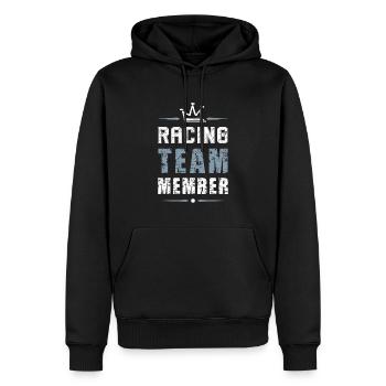Racing Team - Männer Premium Bio Hoodie - Schwarz - Vorne - Nico (187cm)
