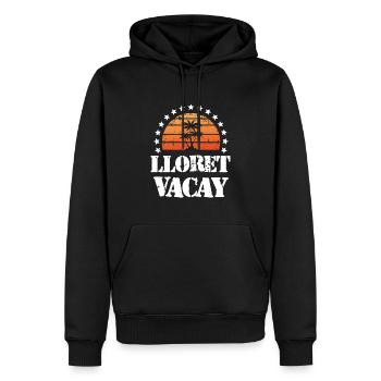 Tourisme Lloret De Mar - Sweat à capuche Premium bio Homme - noir - Devant - Nico (187cm)