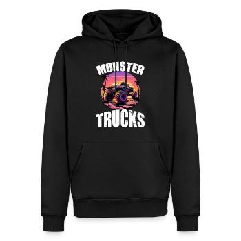 Monster Trucks für Männer und Jungen - Männer Premium Bio Hoodie - Schwarz - Vorne - Nico (187cm)