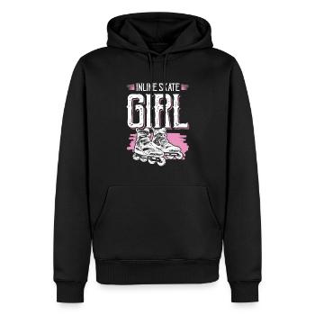 Skate Inline Girls - Sweat à capuche Premium bio Homme - noir - Devant - Nico (187cm)