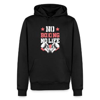 Boxing Boxing - Men’s Premium Organic Hoodie - black - Front - Nico (187cm)