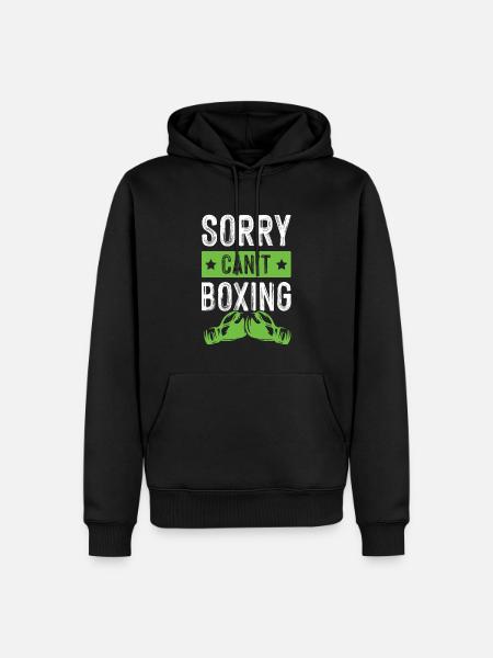 Boxing funny saying - Men’s Premium Organic Hoodie - black