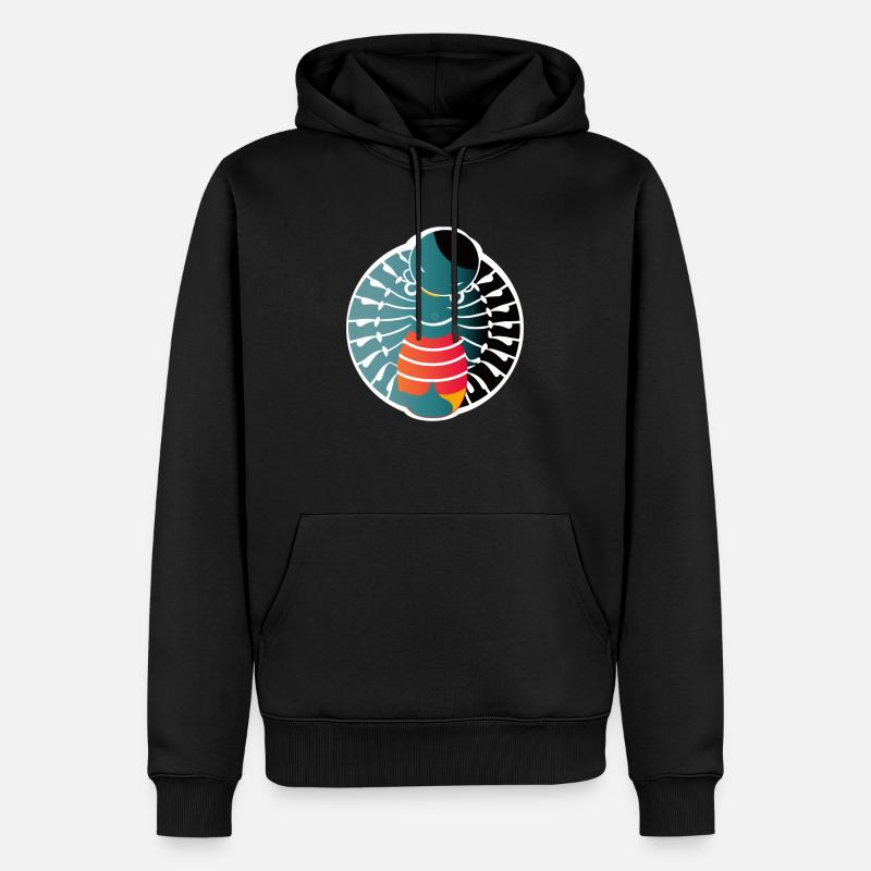 scorpions abstrait - Sweat à capuche Premium bio Homme - noir