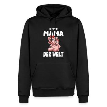 Beste Mama der Welt für Mutti Mutter - Männer Premium Bio Hoodie - Schwarz - Vorne - Nico (187cm)