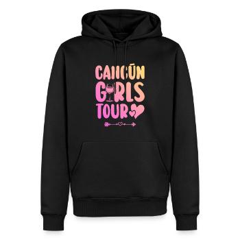 Équipe du parti de Cancun - Sweat à capuche Premium bio Homme - noir - Devant - Nico (187cm)