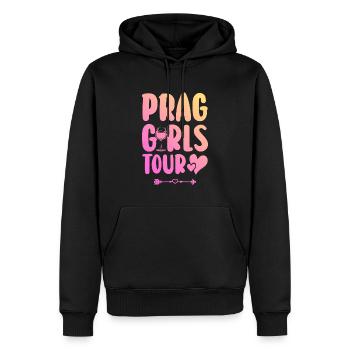 Équipe du Parti de Prague - Sweat à capuche Premium bio Homme - noir - Devant - Nico (187cm)