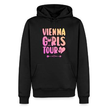 Vienna Party Team Wien - Sweat à capuche Premium bio Homme - noir - Devant - Nico (187cm)