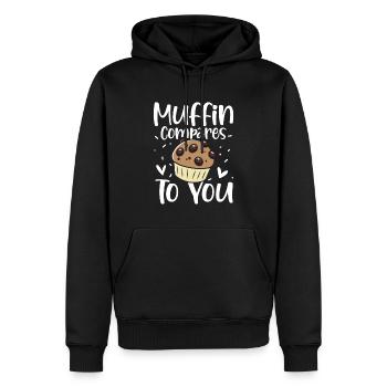 Muffin Compares To You - Männer Premium Bio Hoodie - Schwarz - Vorne - Nico (187cm)