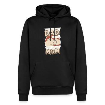 Best Dad, Father's Day and Birthday - Men’s Premium Organic Hoodie - black - Front - Nico (187cm)