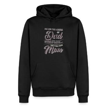 Best Dad, Father's Day and Birthday - Men’s Premium Organic Hoodie - black - Front - Nico (187cm)