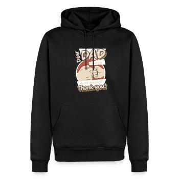 Best Dad, Father's Day and Birthday - Men’s Premium Organic Hoodie - black - Front - Nico (187cm)
