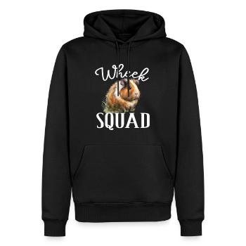 Wheek Squad für eine Meerschweinchen Liebhaber - Männer Premium Bio Hoodie - Schwarz - Vorne - Nico (187cm)