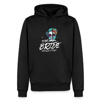 Squelette de mariage Team Bride - Sweat à capuche Premium bio Homme - noir - Devant - Nico (187cm)