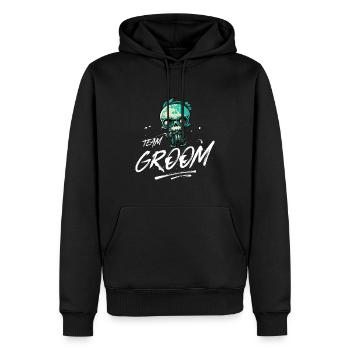 Team Groom Wedding Skeleton - Sweat à capuche Premium bio Homme - noir - Devant - Nico (187cm)