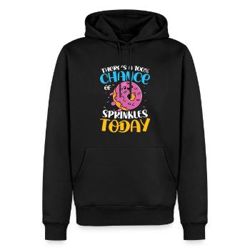There's A 100% Chance Of Sprinkles Today - Männer Premium Bio Hoodie - Schwarz - Vorne - Nico (187cm)