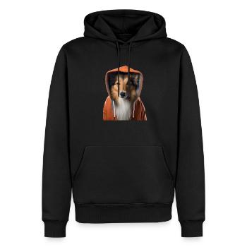 Shetland Sheepdog 3 - Männer Premium Bio Hoodie - Schwarz - Vorne - Nico (187cm)